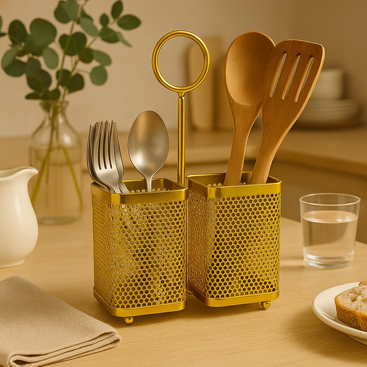 Metal Cutlery Holder for Kitchen - Durable & Stylish