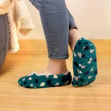 women soft fuzzy furry hearts home non slip lined slipper socks random designs