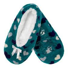 women soft fuzzy furry hearts home non slip lined slipper socks random designs