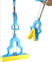 Foamic Sponge Squeezy Mop, Double Roller Sponge Foam Mop