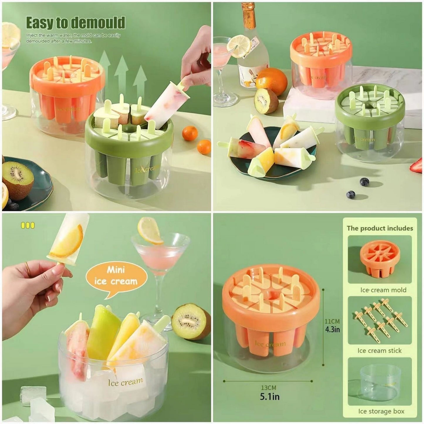 Ice cream maker mold