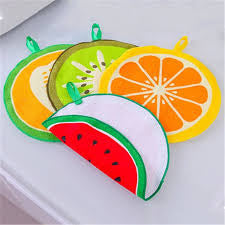 Fruit Pattern Kitchen Cleaning Towel (4pcs)