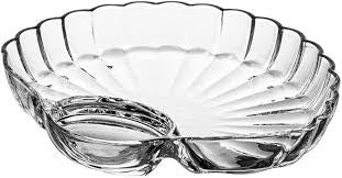 Shell DishTransparent Dumpling Plate Snack Shell Spitting Dish 1PC