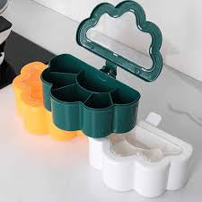 Kitchen Spice Box Set, Cloud Shape, 6 Compartments, Spice Pots, Spice Jars, Salt, Pepper, Spices, Storage Box, Container for Home Kitchen