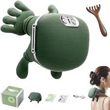 Neck Massager 2025, with Heat Electric Shoulder & Cervical Massage for Pain Relief deep Tissue Massage Heated for Neck, Back, Shoulder-Green