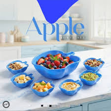 7 pcs apple bowl set