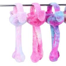 Kids bunny moving ears head muff with light and without light