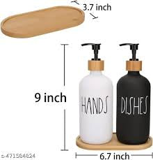 3pcs set 500ml matte black and white soap dispensers dish hand soap