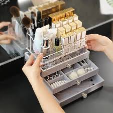New Acrylic Jewellery Organizer Box vavlet