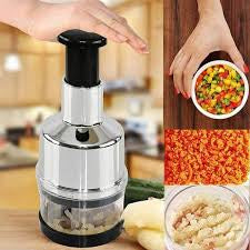 Onion Garlic Chopper Squeezer Crusher Cutter Tool for Kitchen Vegetable Cutting Tool, Hand Press Graters & Slicer Tool Portable Tool for Travelling