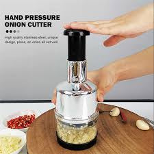 Onion Garlic Chopper Squeezer Crusher Cutter Tool for Kitchen Vegetable Cutting Tool, Hand Press Graters & Slicer Tool Portable Tool for Travelling