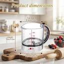 Acrylic 4 In 1 Measuring Cup For Kitchen Use