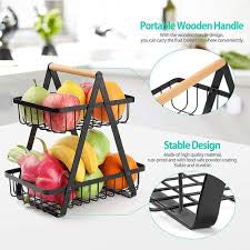 Metal fruit basket shopper packing