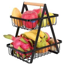 Metal fruit basket shopper packing