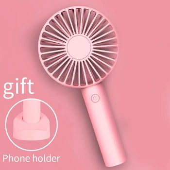 USB Rechargeable Desktop Table Stand Air Cooler Hand Held Electric Small Handheld Portable Mini Fan
