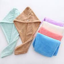 Twist Hair Drying Towel – Quick-Dry Microfiber Bath Wrap Cap for Girls | Soft Twist Turban Hair Towel with Button | Lightweight, Absorbent