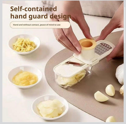 Premium 3-in-1 Garlic & Ginger Peeler, Slicer & Storage Box