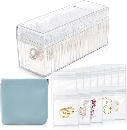 Acrylic Jewelry Box Organizer With 20 Pouches