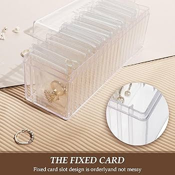 Acrylic Jewelry Box Organizer With 20 Pouches