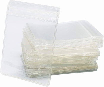 100pcs Clear PVC Transparent Zip Lock Jewelry Bag Small Size Dust Proof Airtight Jewelry Pouch Plastic Zipper Bag Self Seal PVC Packing Pouch Organizer Storage Bags for Rings Earrings Bracelet