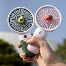 Portable Mini Small Hand Held Fan Soft Silicone Mini USB Rechargeable Portable Pocket Fan for Outdoor,Handheld Fan, Commute, Office, Travel