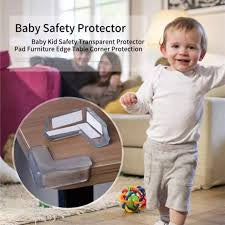 4 PIECE ANTI SLIP RUBBER TABLE CORNER PROTECTOR – BABY SAFETY EDGE GUARD FOR FURNITURE, TABLE & BED CORNERS