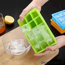 15 grid silicon ice cube mold with lid