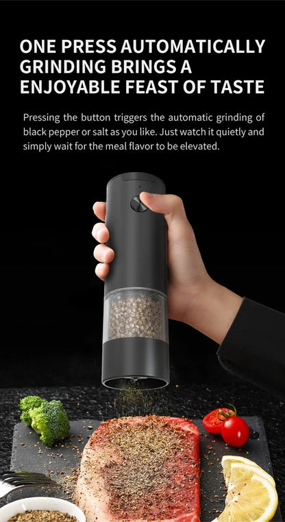 Electric Pepper Grinder With Led (Battery Operated)