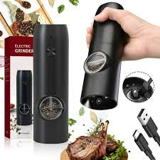 Electric Pepper Grinder With Led (Battery Operated)