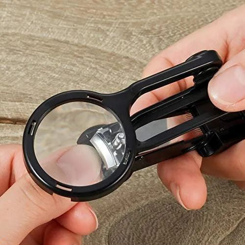 Magnifying nail cutter