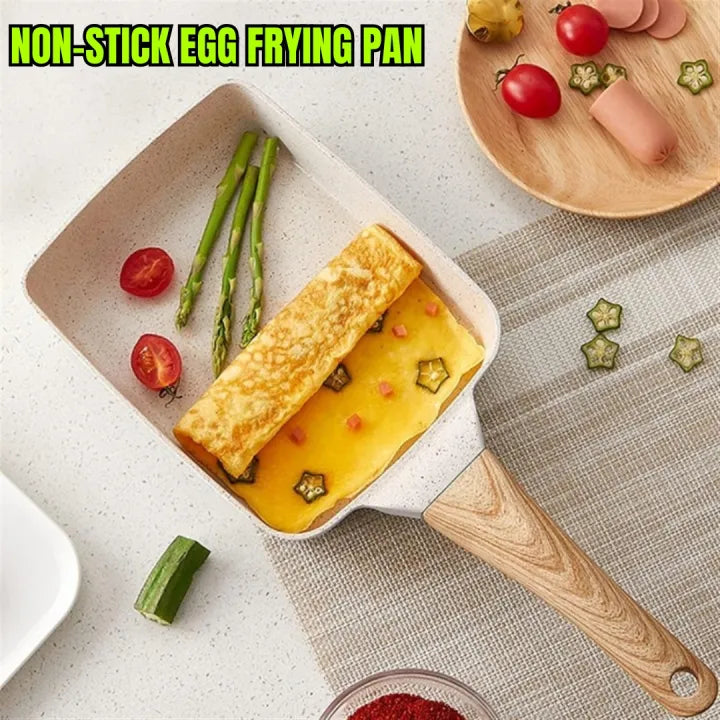 Non-stick Frying Pan Pot Stone Square Omelette Frying Pan