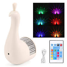 Peacock rechargeable projection