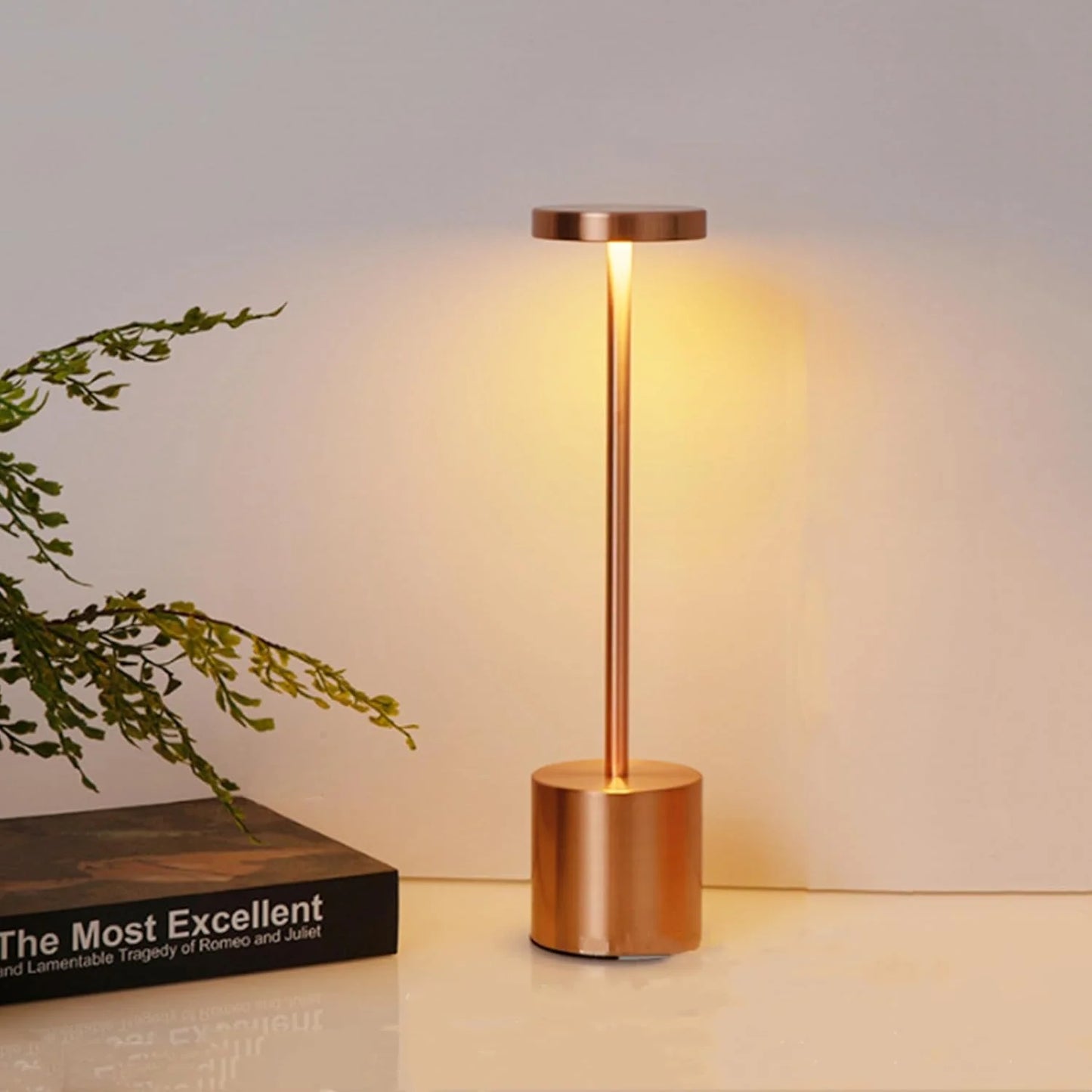 Classic Metal Touch Sensor LED Table Lamp Rechargeable Desk Lamp