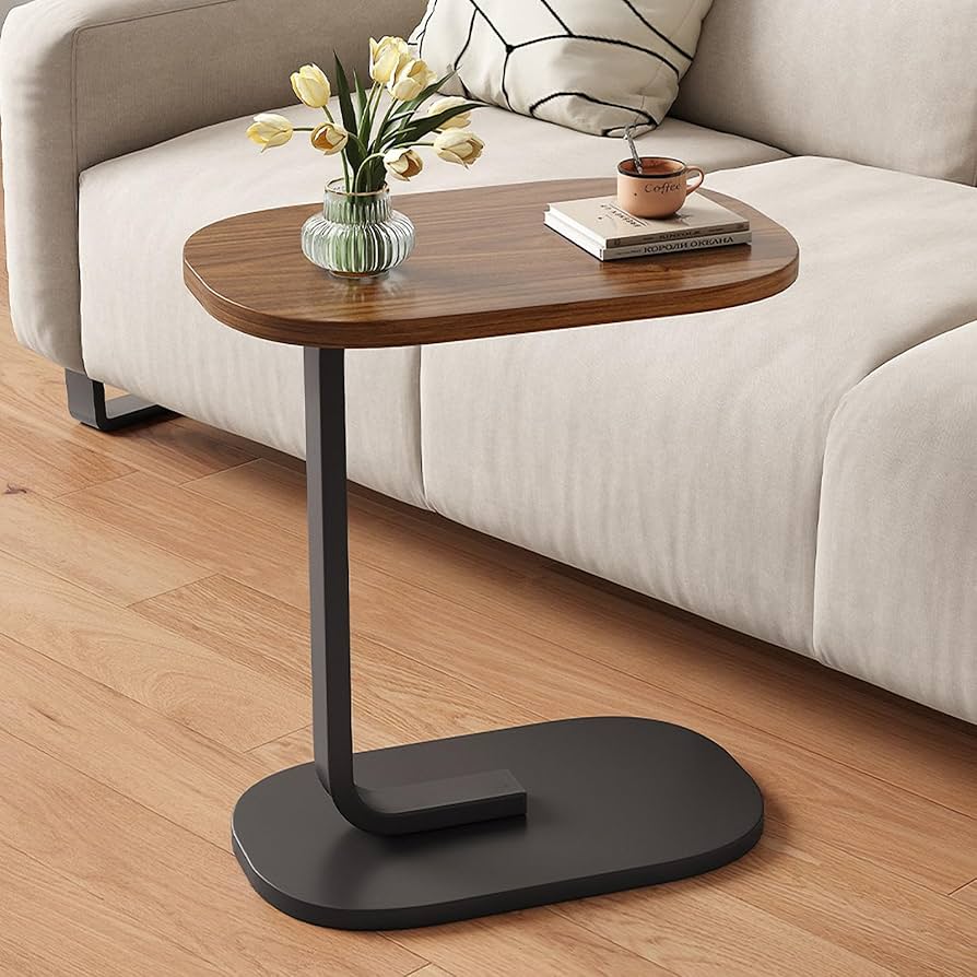 C-Shaped Sofa Side Table (Fixed Height)