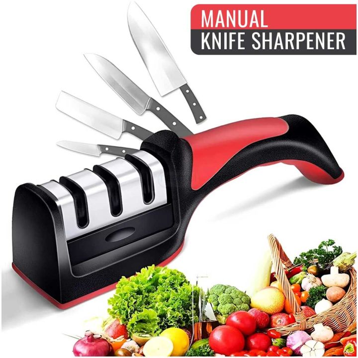 Knife Sharpener Manual Kitchen Knife Sharpening Tool For All Knives