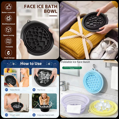 Silicone Face Ice Bath Bowl
