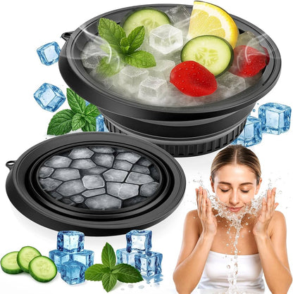 Silicone Face Ice Bath Bowl