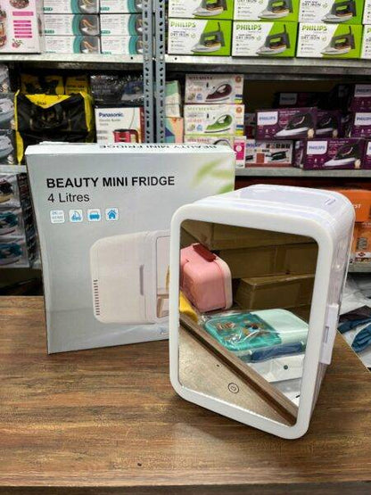 AC/DC 4L Vanity Mirror LED Portable Fridge