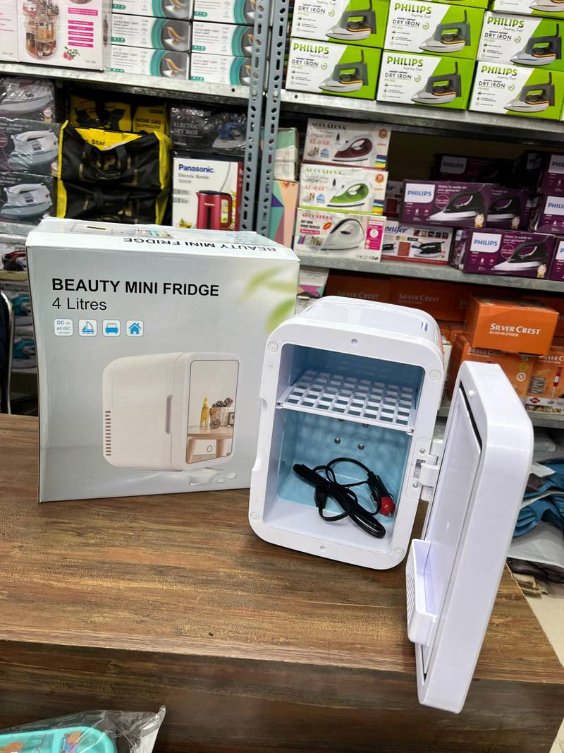 AC/DC 4L Vanity Mirror LED Portable Fridge