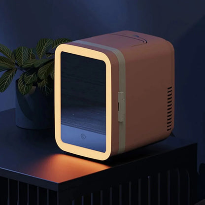 AC/DC 4L Vanity Mirror LED Portable Fridge