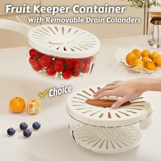 Drain Basket Food Storage Container